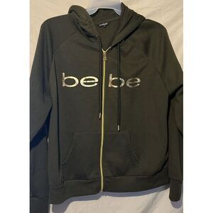 Bebe Sport Ladies Zip Up Hoodie Green With‎ Gold Size 3X